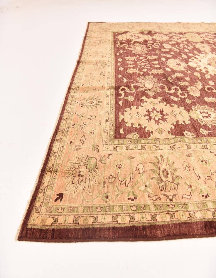 Detail image of  8' 2 x 9' 11  Hand Knotted Peshawar Ziegler Rug