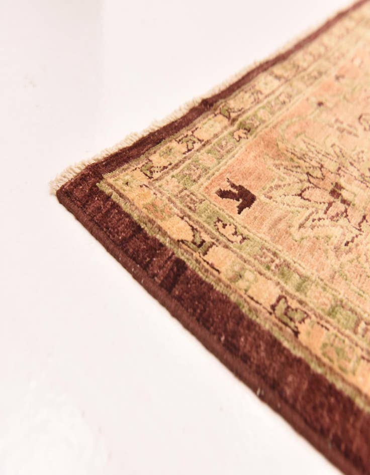 Detail image of  8' 2 x 9' 11  Hand Knotted Peshawar Ziegler Rug