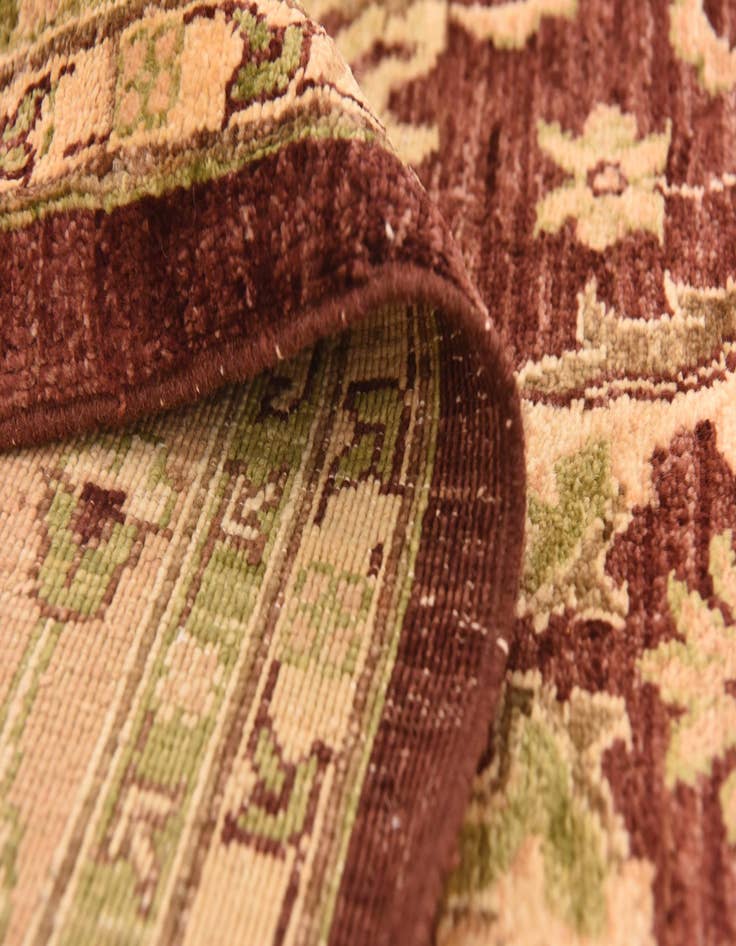 Detail image of  8' 2 x 9' 11  Hand Knotted Peshawar Ziegler Rug