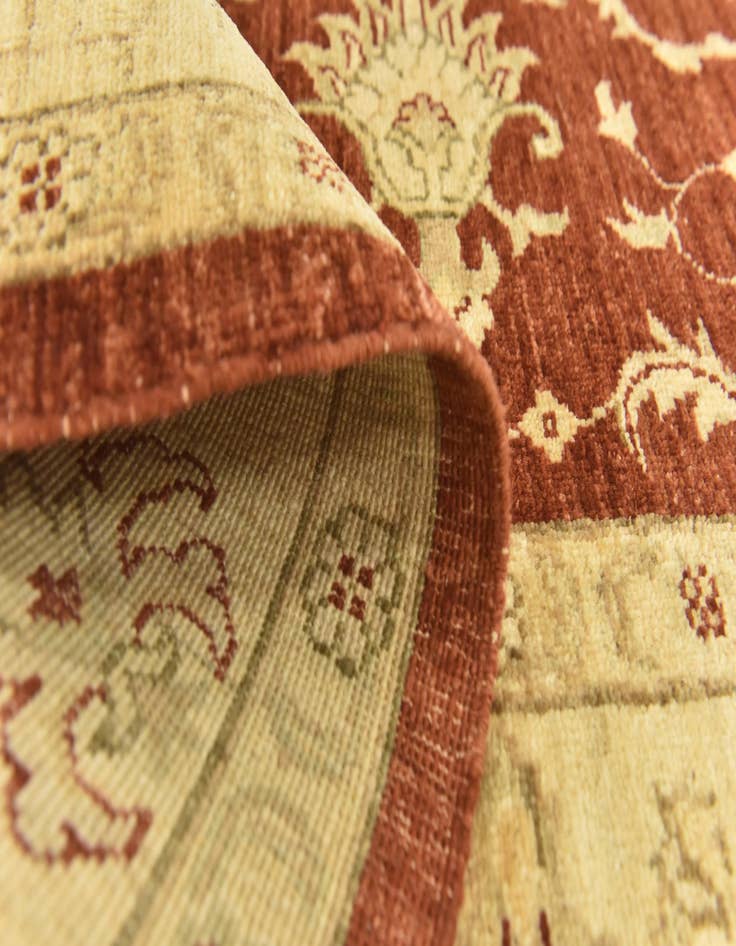 Detail image of  5' 9 x 7' 9  Hand Knotted Peshawar Ziegler Rug