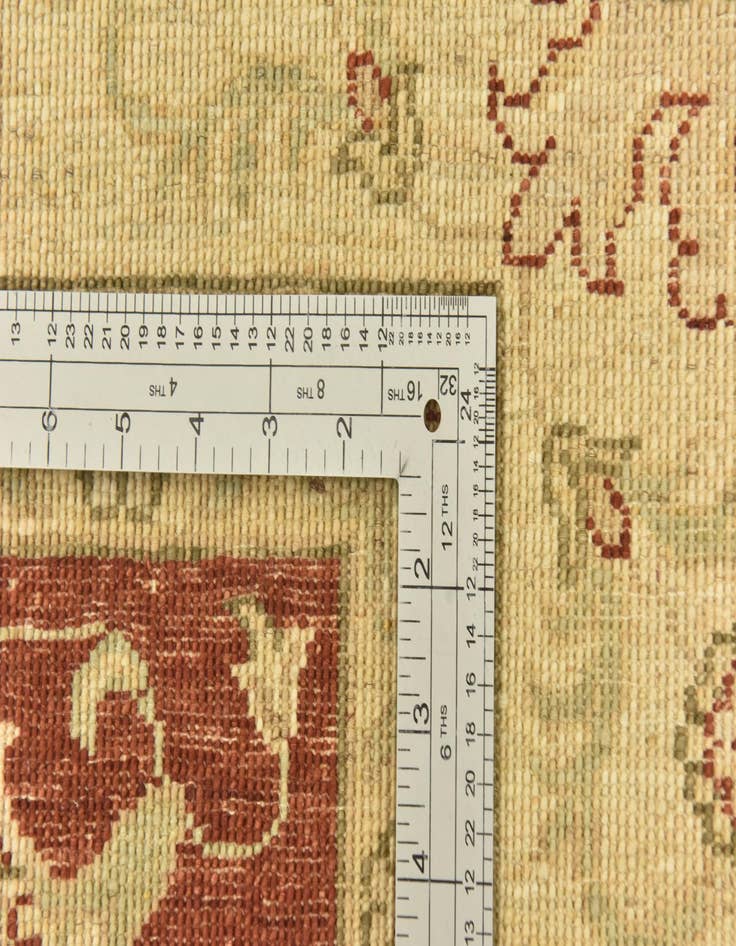Detail image of  5' 9 x 7' 9  Hand Knotted Peshawar Ziegler Rug