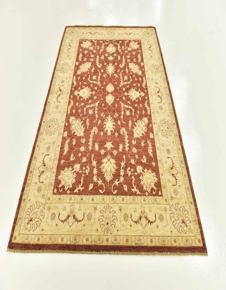 Detail image of  5' 9 x 7' 9  Hand Knotted Peshawar Ziegler Rug