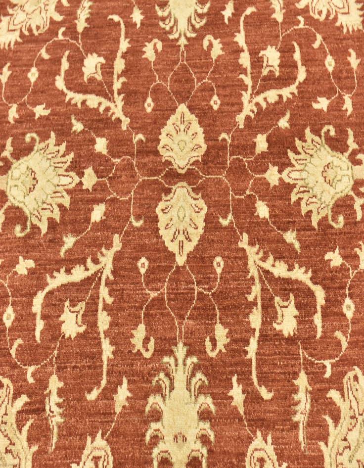 Detail image of  5' 9 x 7' 9  Hand Knotted Peshawar Ziegler Rug