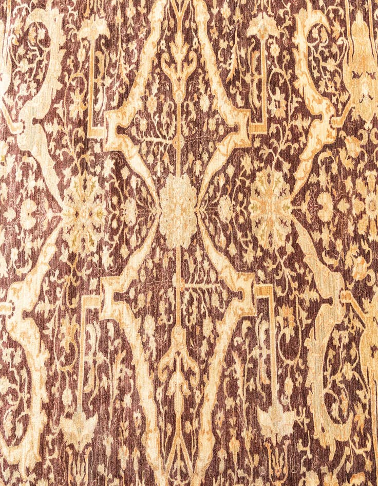 Detail image of  11' 9 x 17' 10  Hand Knotted Peshawar Ziegler Oriental Rug