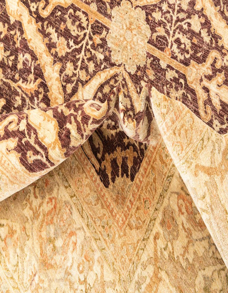 Detail image of  11' 9 x 17' 10  Hand Knotted Peshawar Ziegler Oriental Rug