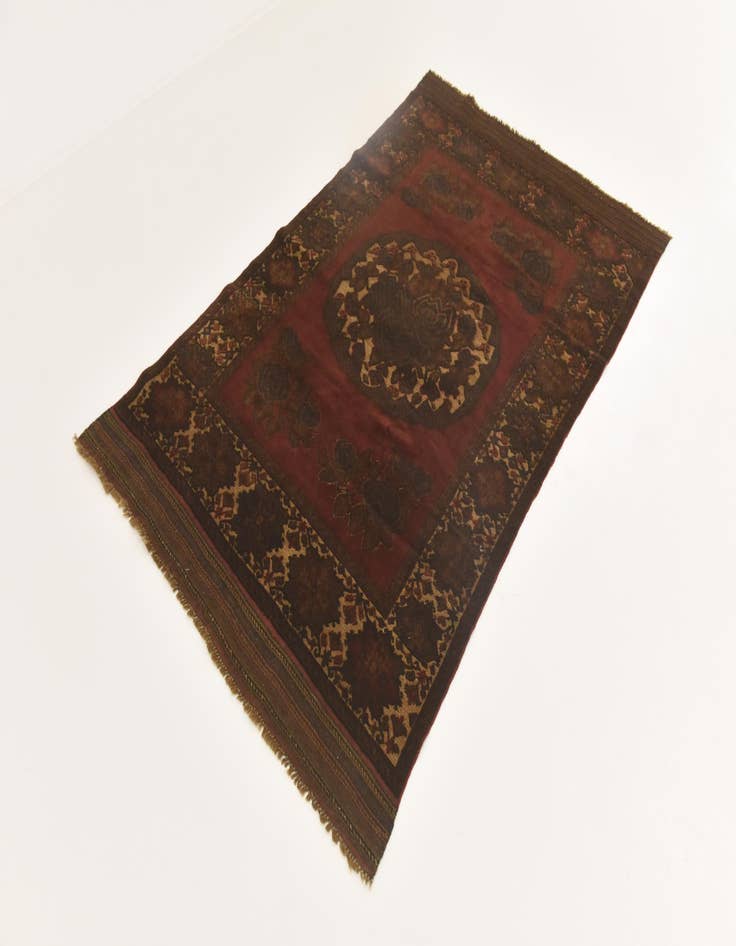 Detail image of  3' 10 x 6' 3  Hand Knotted Sumak Wool Rug