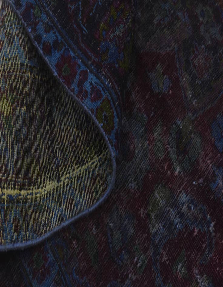 Detail image of  8' x 12'  Hand Knotted Ultra Vintage Persian Wool Rug