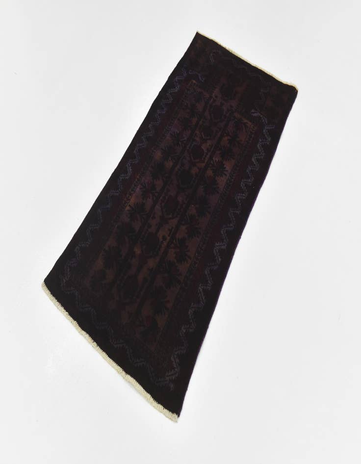 Detail image of  2' 4 x 4' 6  Hand Knotted Ultra Vintage Persian Wool Rug