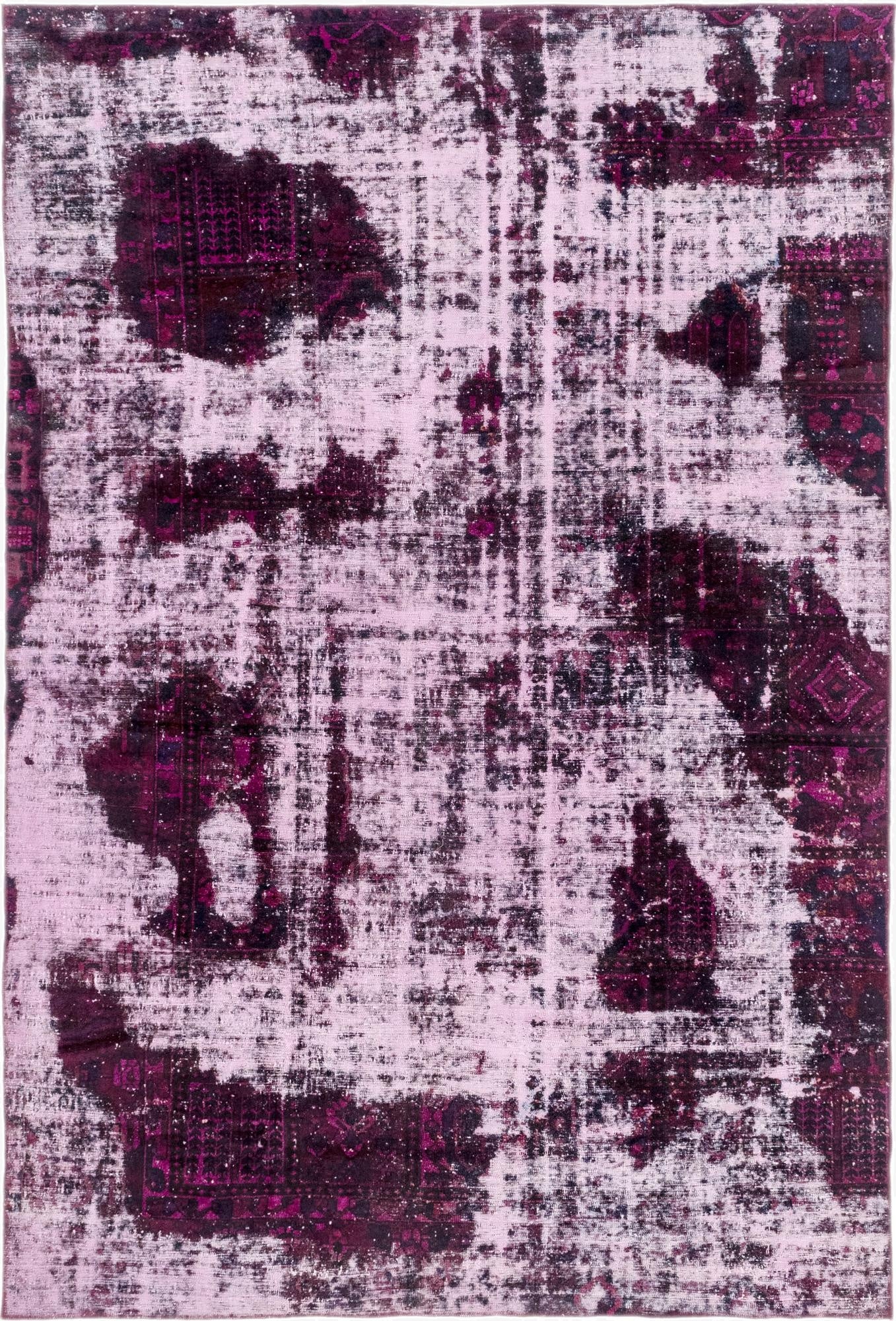  7' 8 x 11' 4  Hand Knotted Ultra Vintage Persian Wool Rug