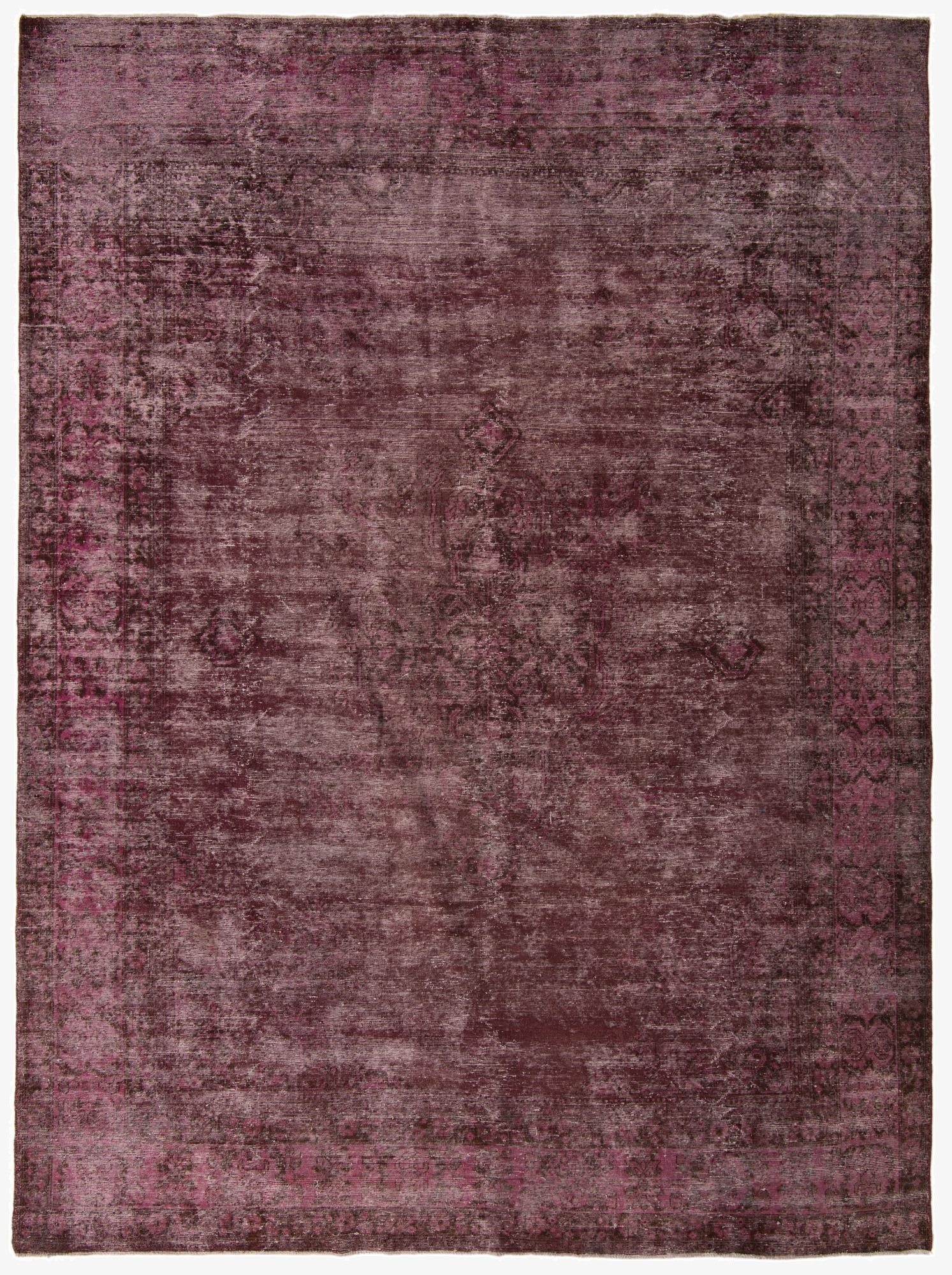  9' 3 x 12' 7  Hand Knotted Ultra Vintage Persian Wool Rug