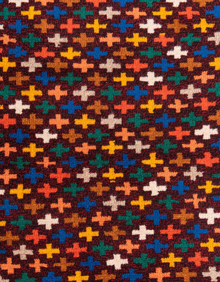 Detail image of  2' 9 x 9' 9  Hand Knotted Balouch Wool Runner Rug