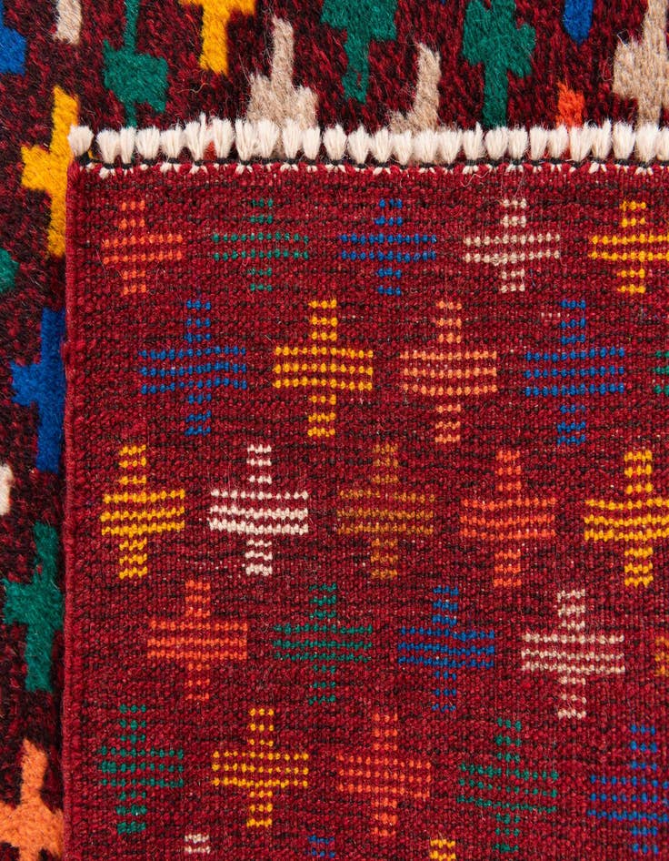 Detail image of  2' 9 x 9' 9  Hand Knotted Balouch Wool Runner Rug