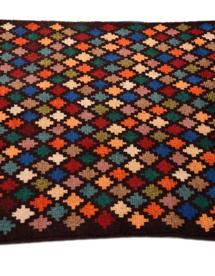 Detail image of  2' 8 x 9' 8  Hand Knotted Balouch Wool Runner Rug