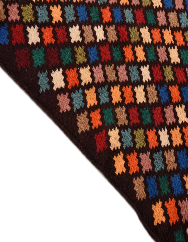 Detail image of  2' 8 x 9' 8  Hand Knotted Balouch Wool Runner Rug