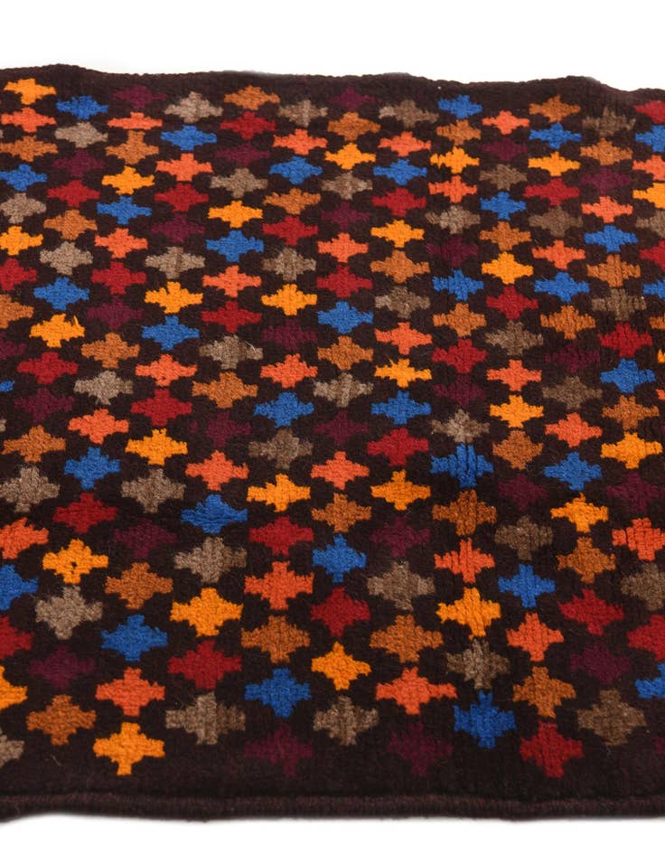 Detail image of  2' 8 x 9' 8  Hand Knotted Balouch Wool Runner Rug