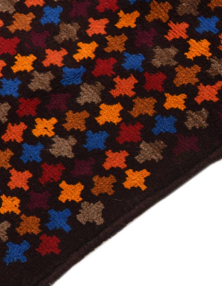 Detail image of  2' 8 x 9' 8  Hand Knotted Balouch Wool Runner Rug