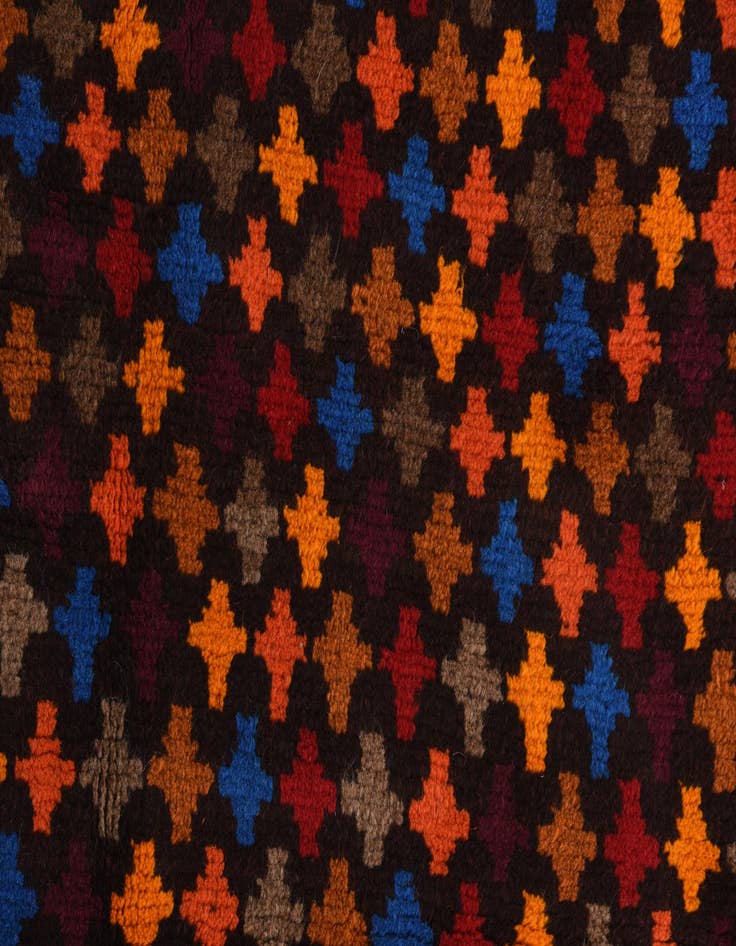 Detail image of  2' 8 x 9' 8  Hand Knotted Balouch Wool Runner Rug