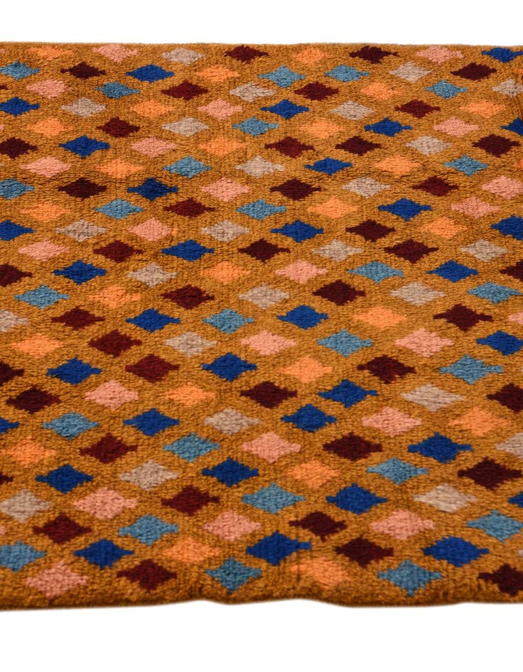 Detail image of  2' 8 x 9' 6  Hand Knotted Balouch Wool Runner Rug