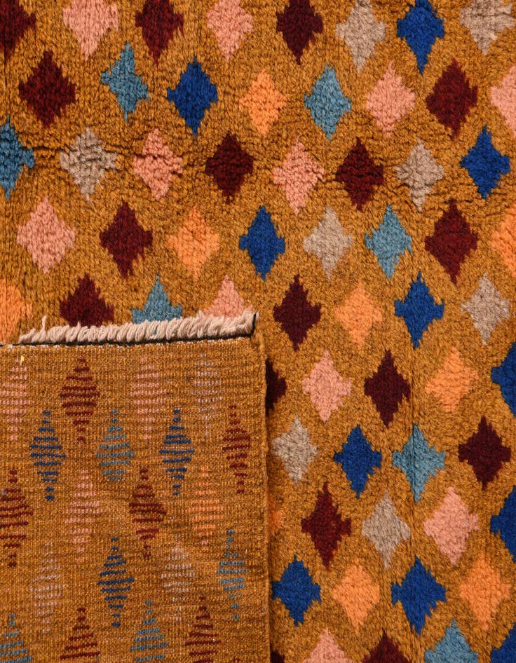 Detail image of  2' 8 x 9' 6  Hand Knotted Balouch Wool Runner Rug