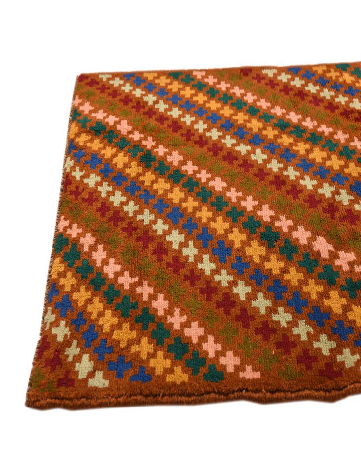 Detail image of  2' 8 x 9' 4  Hand Knotted Balouch Wool Runner Rug