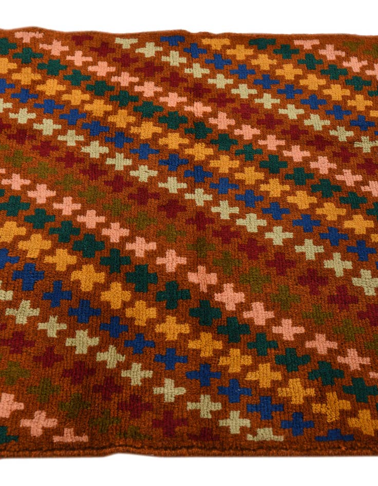 Detail image of  2' 8 x 9' 4  Hand Knotted Balouch Wool Runner Rug
