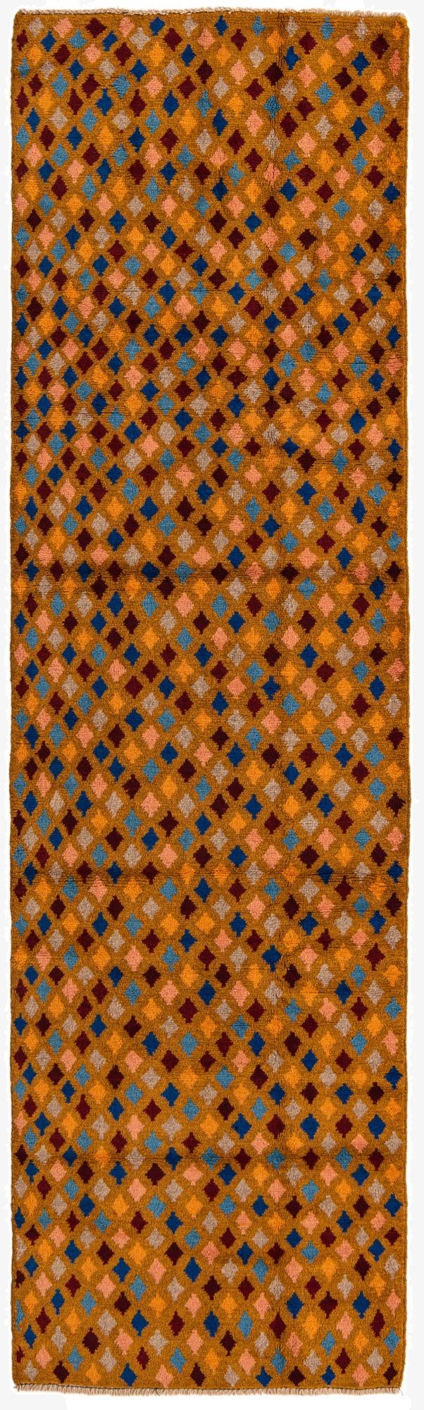  2' 8 x 9' 6  Hand Knotted Balouch Wool Runner Rug
