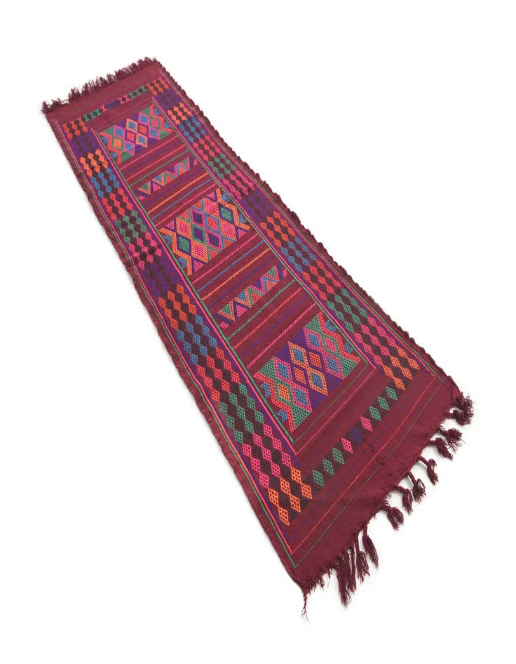 Detail image of  2' 8 x 8' 7  Hand Knotted Kilim Fars Persian Wool Runner Rug