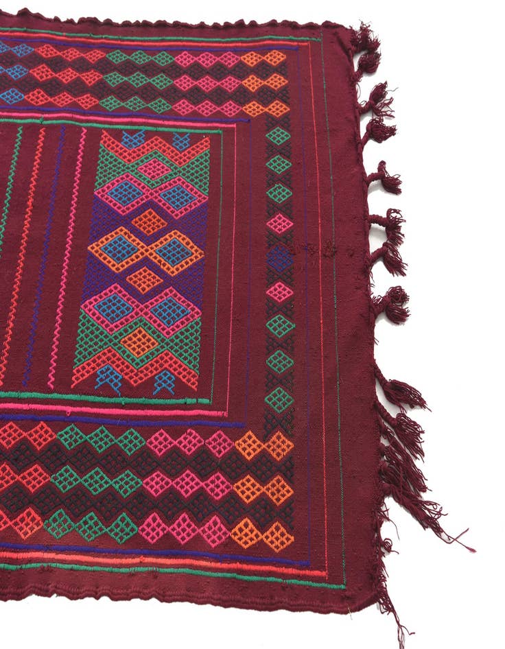 Detail image of  2' 8 x 8' 7  Hand Knotted Kilim Fars Persian Wool Runner Rug