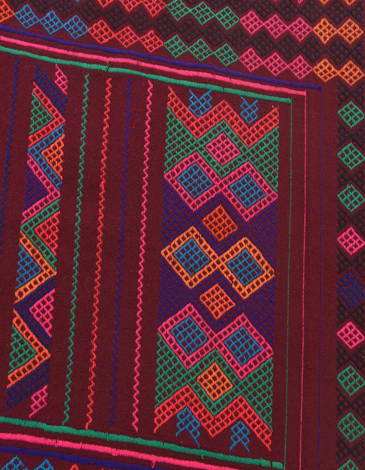 Detail image of  2' 8 x 8' 7  Hand Knotted Kilim Fars Persian Wool Runner Rug