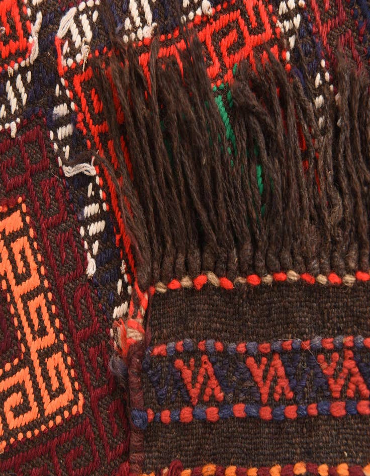 Detail image of  2' 6 x 8' 4  Hand Woven Kilim Fars Wool Runner Rug