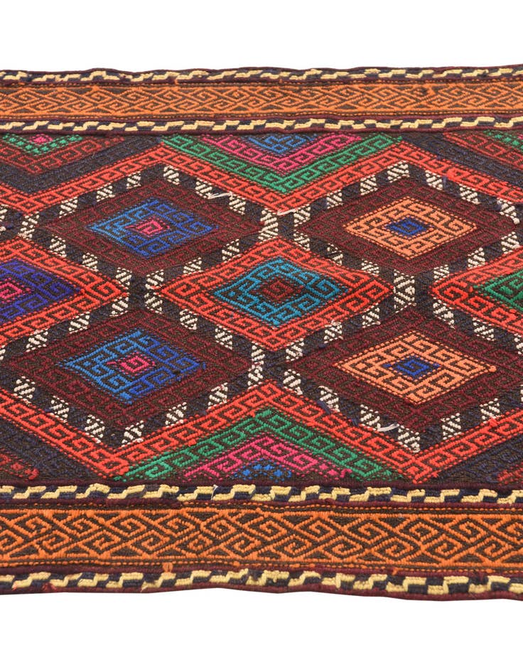 Detail image of  2' 6 x 8' 4  Hand Woven Kilim Fars Wool Runner Rug