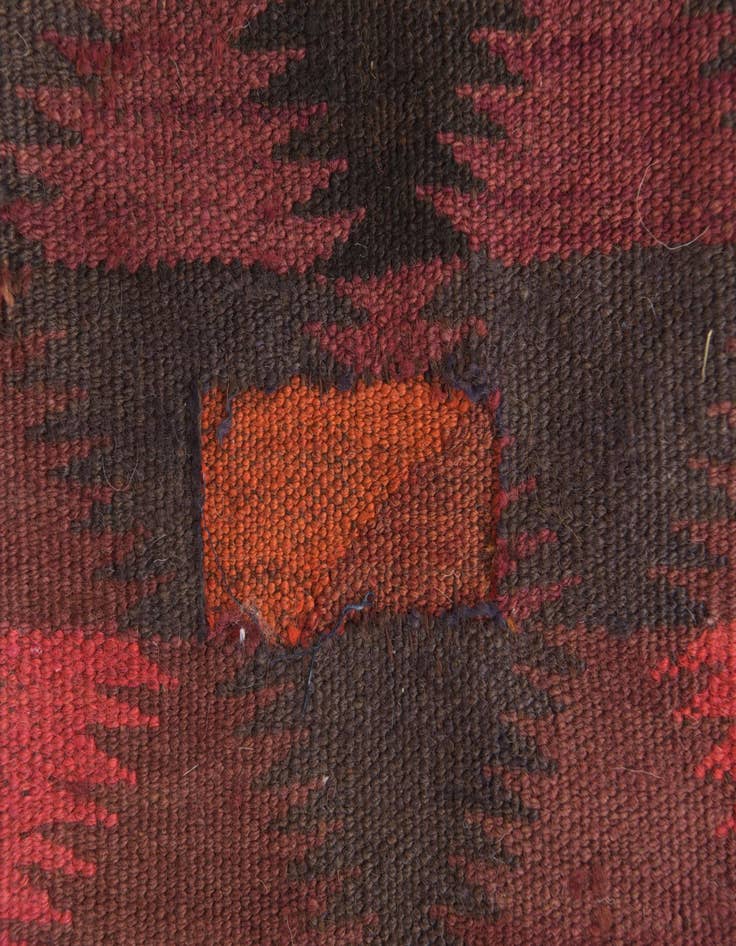 Detail image of  4' 7 x 11' 5  Hand Woven Kilim Fars Wool Runner Rug