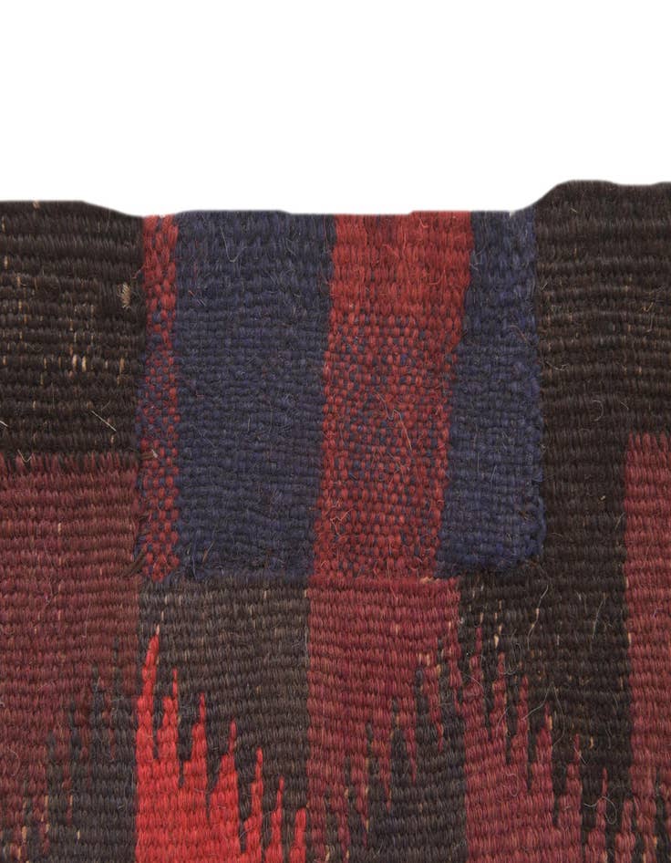 Detail image of  4' 7 x 11' 5  Hand Woven Kilim Fars Wool Runner Rug