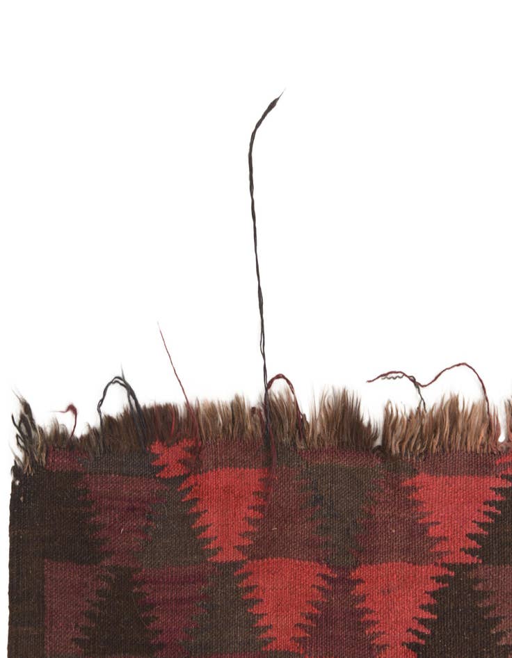 Detail image of  4' 7 x 11' 5  Hand Woven Kilim Fars Wool Runner Rug