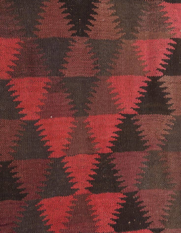 Detail image of  4' 7 x 11' 5  Hand Woven Kilim Fars Wool Runner Rug