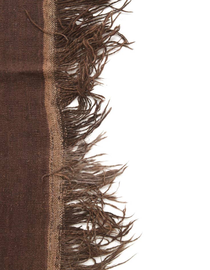 Detail image of  4' 7 x 11' 5  Hand Woven Kilim Fars Wool Runner Rug