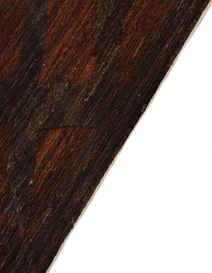 Detail image of  3' 9 x 11' 8  Hand Knotted Moroccan Wool Runner Rug