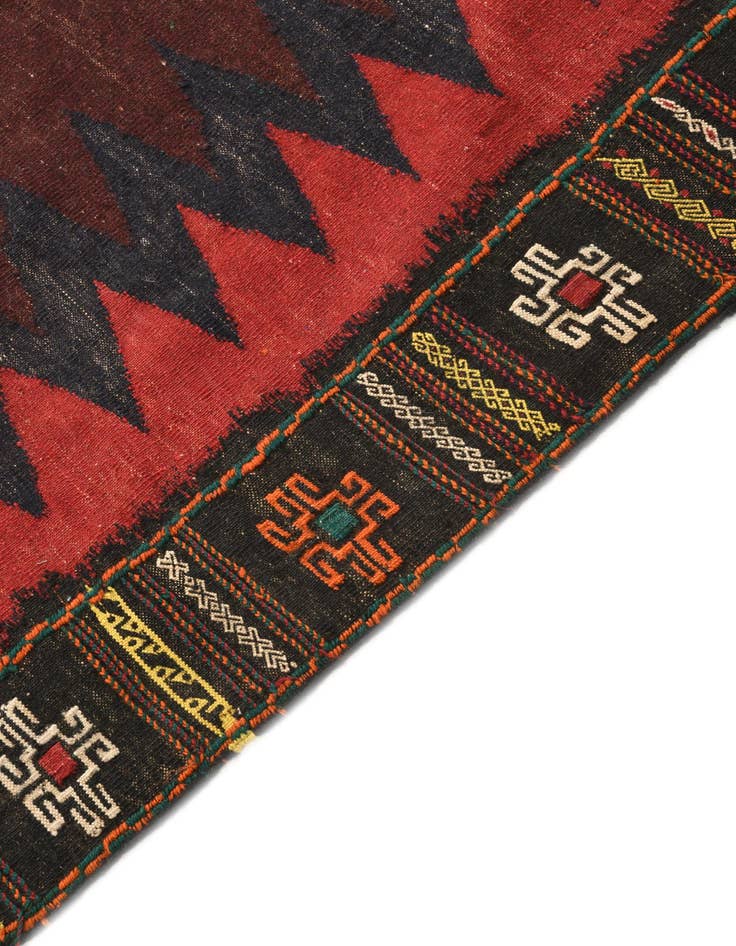 Detail image of  4' 7 x 4' 8  Hand Woven Kilim Fars Wool Square Rug
