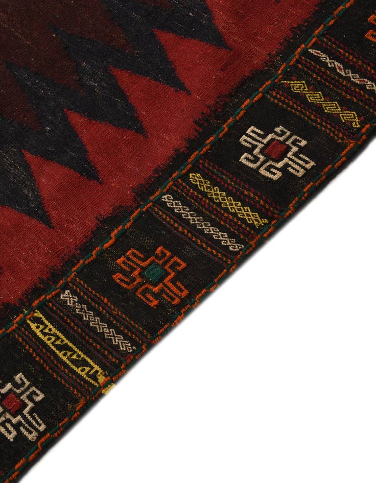 Detail image of  4' 7 x 4' 8  Hand Woven Kilim Fars Wool Square Rug