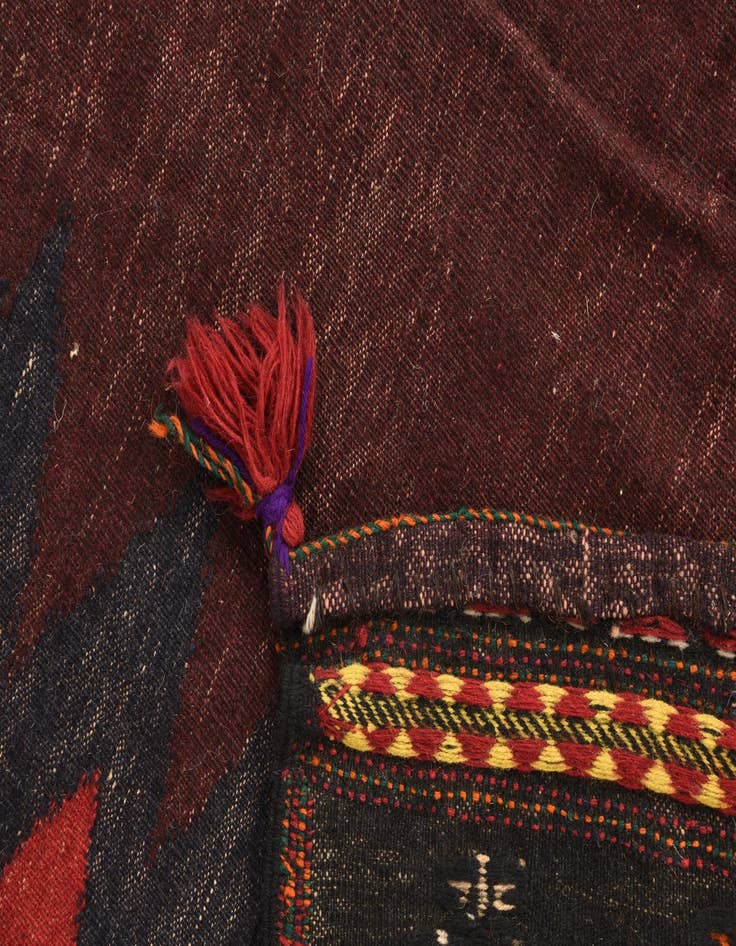 Detail image of  4' 7 x 4' 8  Hand Woven Kilim Fars Wool Square Rug