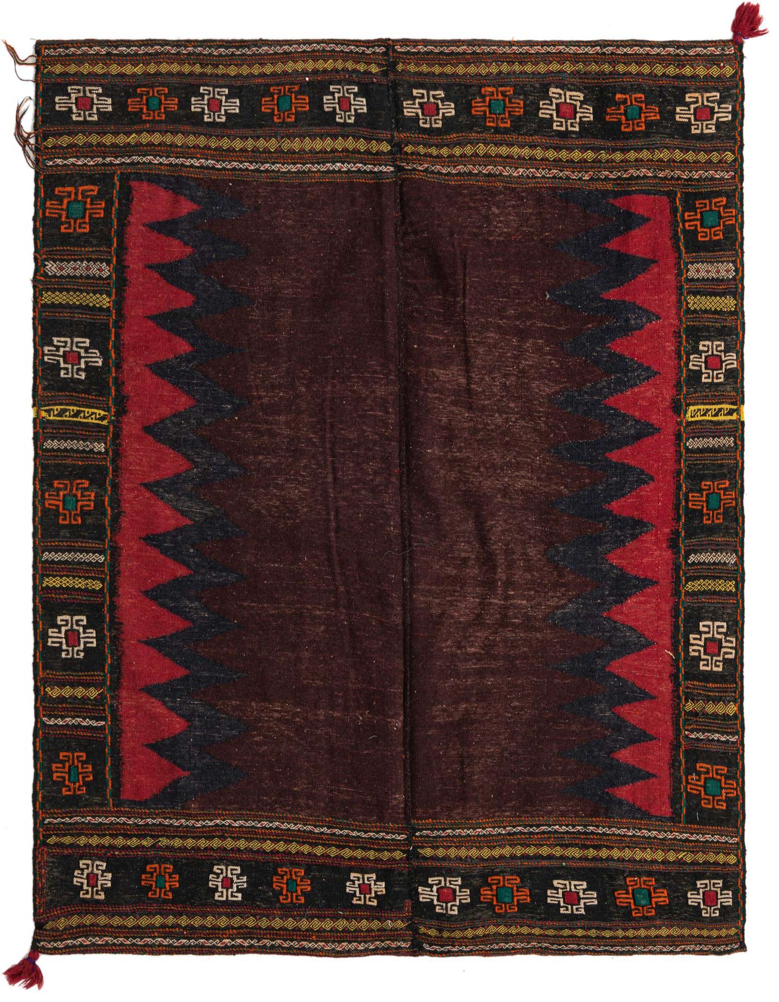 Primary image  4' 7 x 4' 8  Hand Woven Kilim Fars Wool Square Rug