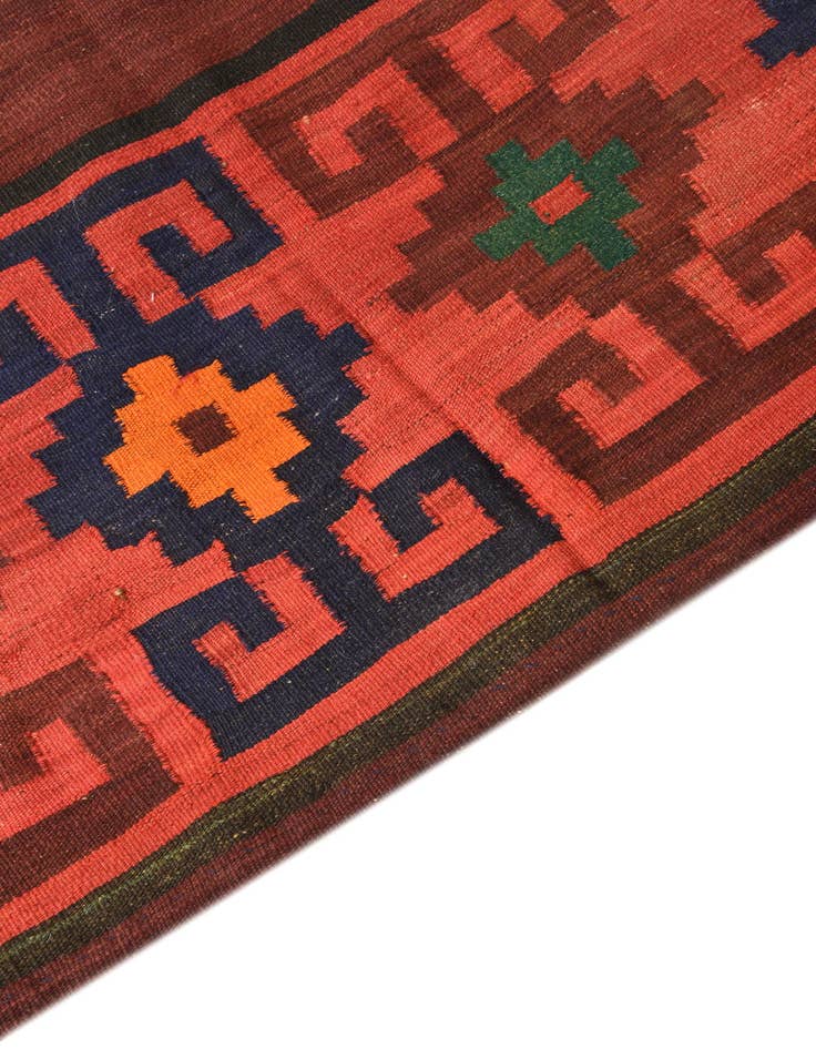 Detail image of  4' 4 x 5' 1  Hand Woven Kilim Fars Wool Square Rug