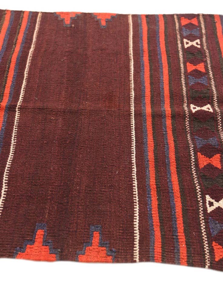 Detail image of  3' 4 x 3' 5  Hand Woven Kilim Modern Wool Square Rug