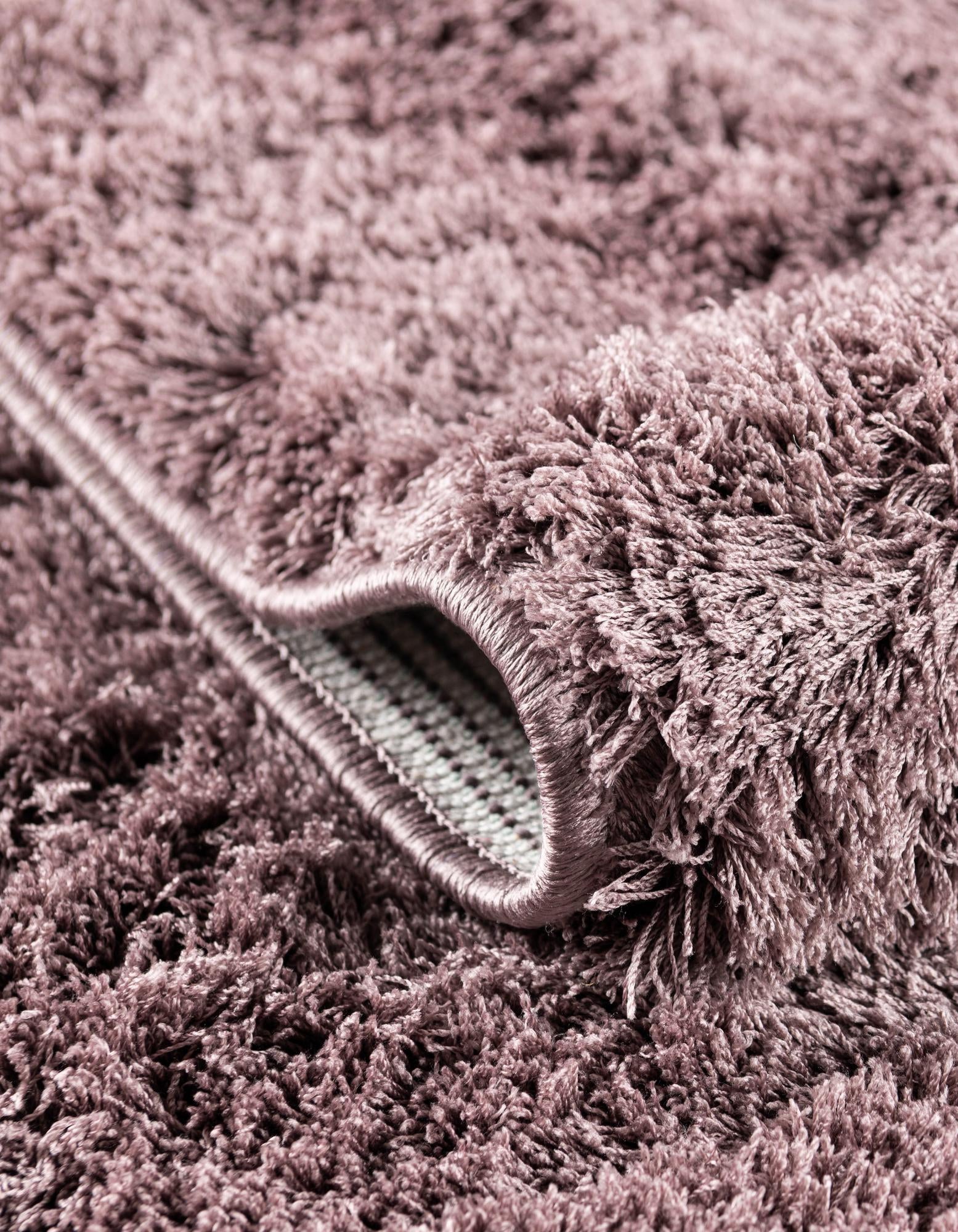 Mauve 5' x 8' Solid Shag Rug | Rugs.com