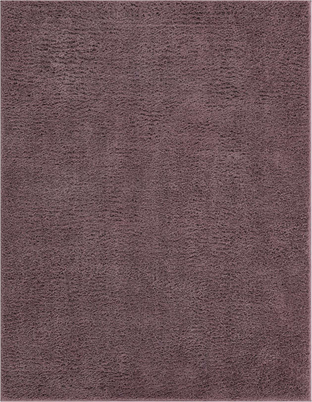 A 5x8 rectangular purple shag rug with a textured, high pile, perfect for a modern living room or bedroom.