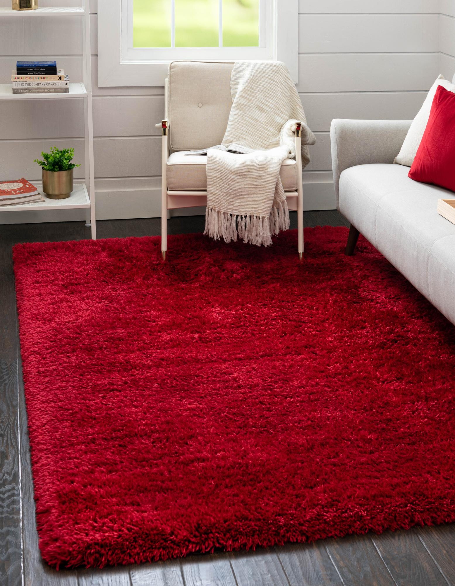 Merlot 2' x 3' Infinity Shag Rug | Rugs.com