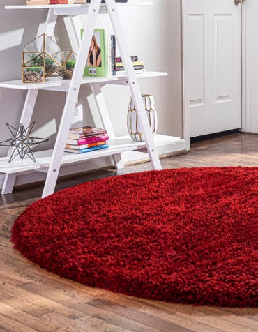  6' x 6' Infinity Shag Round Rug