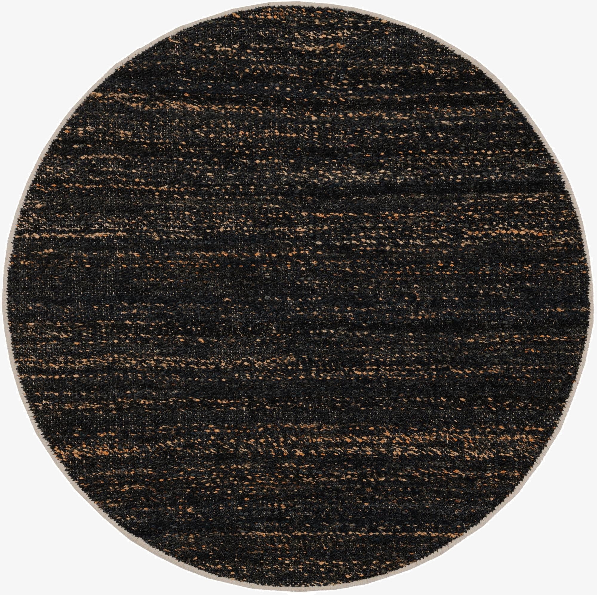  4' 1 x 4' 1  Hand Woven Palm Beach Jute Round Rug
