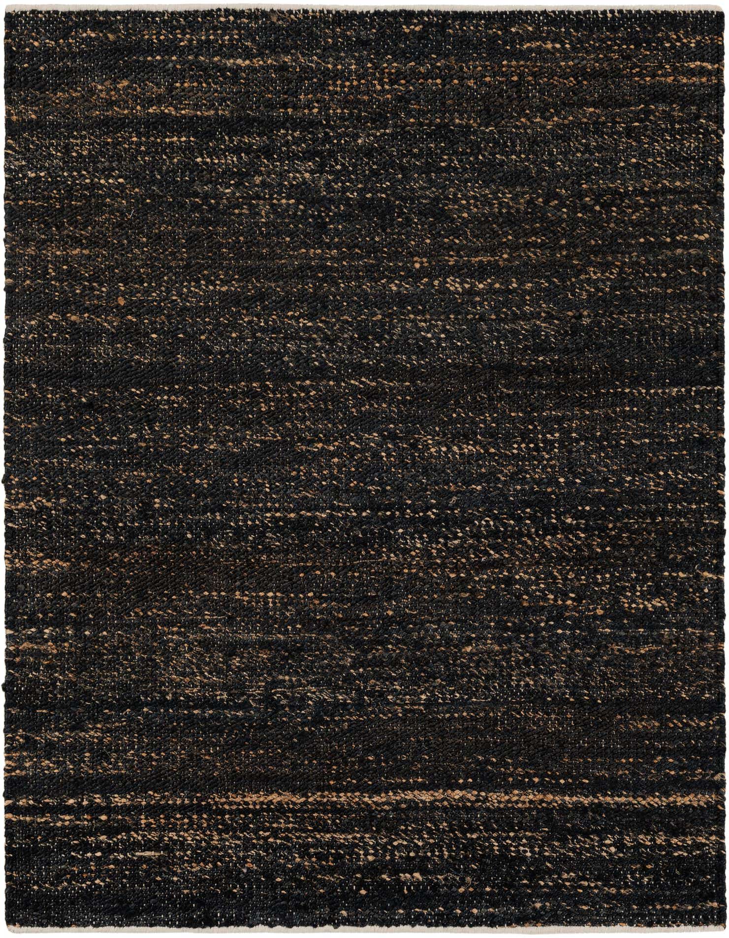 A square 4' 1 x 4' 1 Palm Beach Jute rug in varying shades of blue, featuring a rustic, modern, and solid textured flatweave.