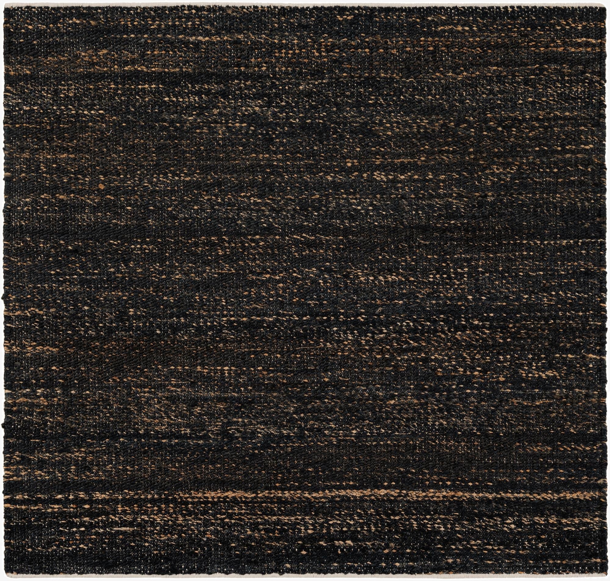  4' 1 x 4' 1  Hand Woven Palm Beach Jute Square Rug